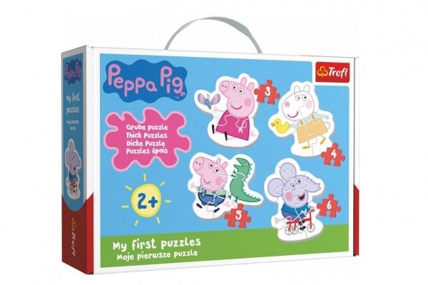 Trefl Baby Prasátko Peppa 4v1 3,4,5,6 dílků