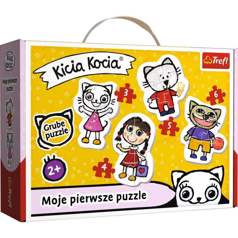 Trefl Baby 3 4 5 a Kocia Kicia 36088 6 dílků