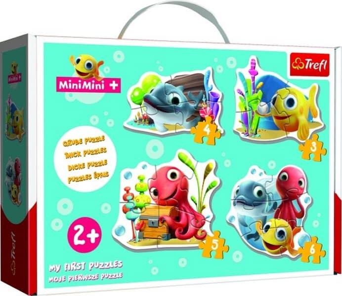 TREFL Baby puzzle Rybka MiniMini 4v1 (3,4,5,6 dílků)