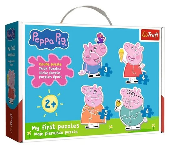 Trefl Dětské puzzle s jednoduchými tvary (Prasátko Peppa)