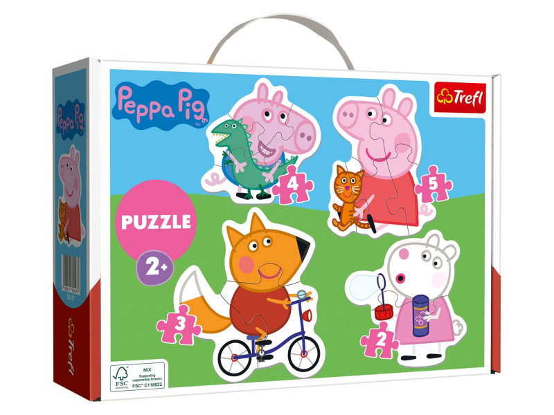 Trefl Dětské puzzle s jednoduchými tvary (Prasátko Peppa)