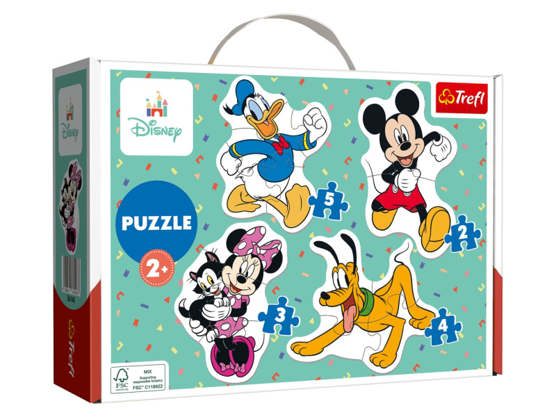 Trefl Dětské puzzle s jednoduchými tvary (Mickey Mouse)