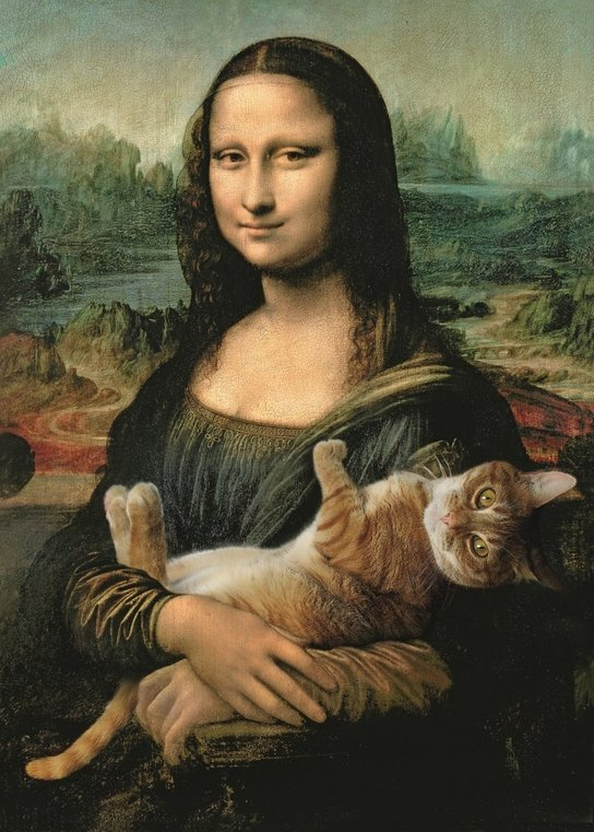 Trefl Mona Lisa s kočkou 500 dílků