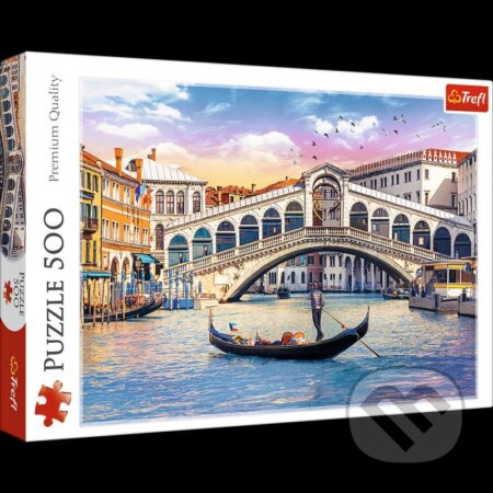Puzzle Most Rialto Benátky 500 dílků