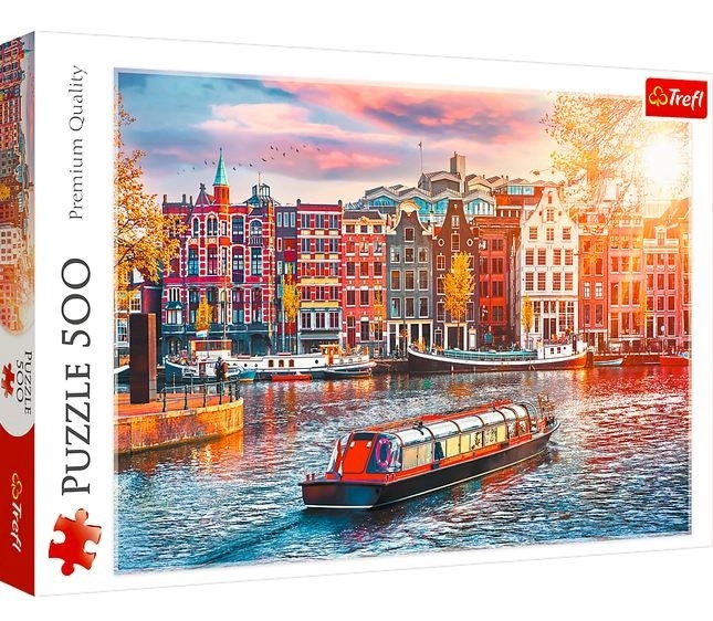 Trefl Amsterdam Nizozemí 48x34cm v krabici 39,5x27x4,5cm 500 dílků