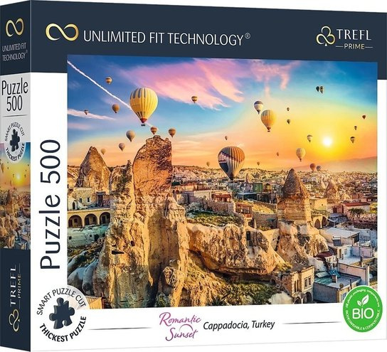 TREFL Puzzle UFT Romantic Sunset: Kappadokie, Turecko 500 dílků