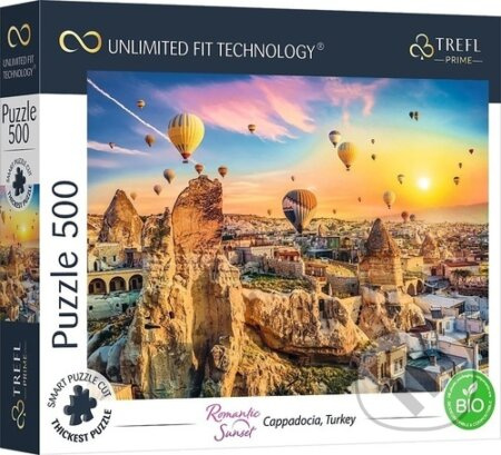 TREFL Puzzle UFT Romantic Sunset: Kappadokie, Turecko 500 dílků