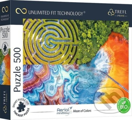 TREFL Puzzle UFT Aerial Mindblow: Bludiště barev 500 dílků