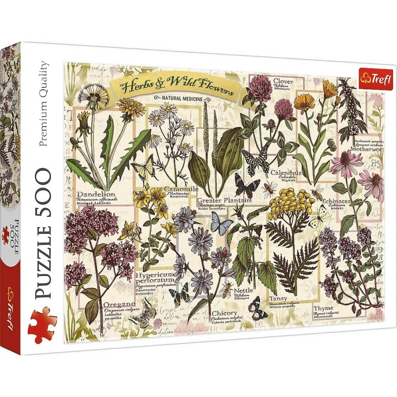TREFL Herbarium Léčivé byliny 500 dílků