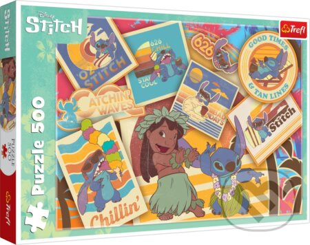TREFL Puzzle Lilo&Stitch: Razítka 500 dílků