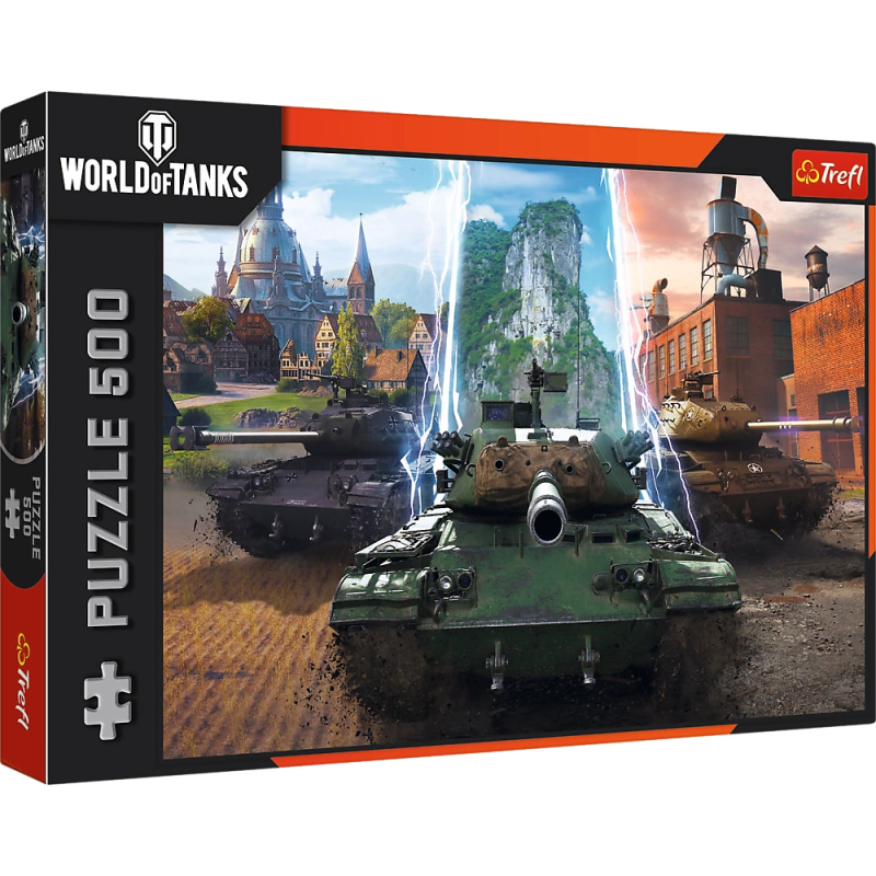 puzzle 500 dílků - world of tanks: čas na akci! trefl