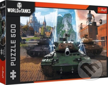 puzzle 500 dílků - world of tanks: čas na akci! trefl