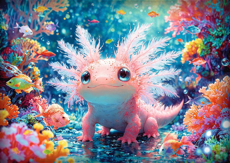 Puzzle 500 dílků – axolotl Trefl