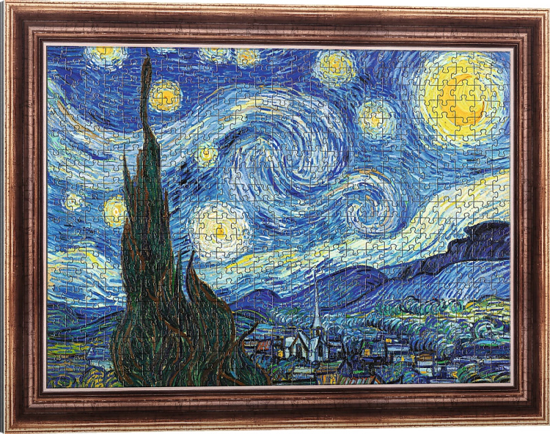 Puzzle s Rámem Hvězdná noc 500 dílků