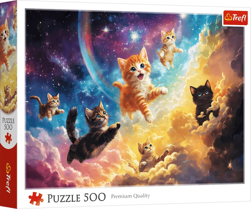 Puzzle vesmírné kočky 500 dílků TREFL