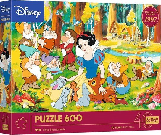 Puzzle Disney: Sněhurka a sedm trpaslíků, 600 dílků