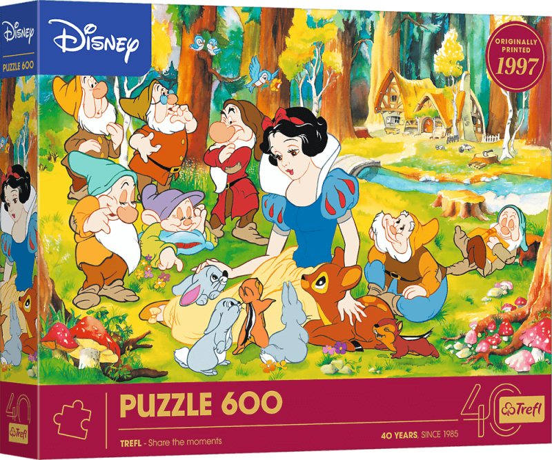 Puzzle Disney: Sněhurka a sedm trpaslíků, 600 dílků