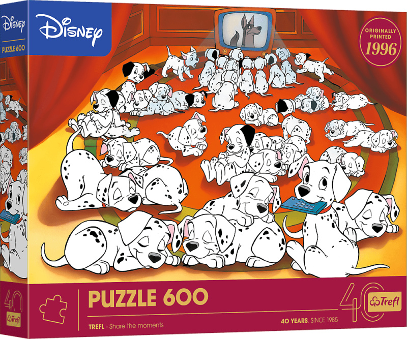 Puzzle Trefl Disney: 101 Dalmatinů 600 dílků