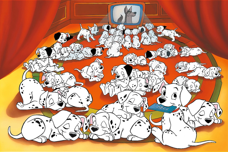 Puzzle Trefl Disney: 101 Dalmatinů 600 dílků