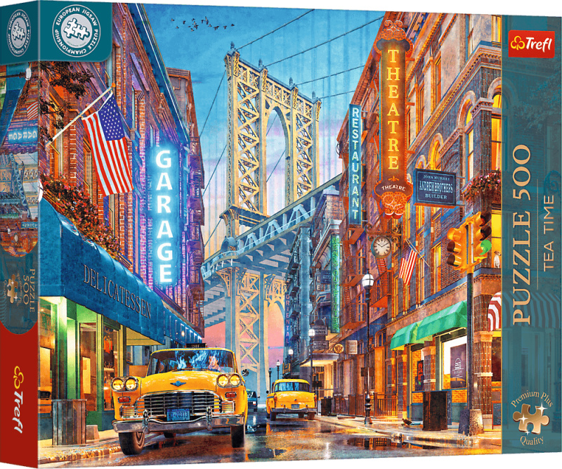 TREFL Puzzle Premium Plus: Výhled na most v Manhattanu 500 dílků