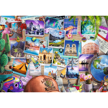 Puzzle TREFL Premium Plus Čajový Čas: Vzpomínky z Cest 500 Dílů