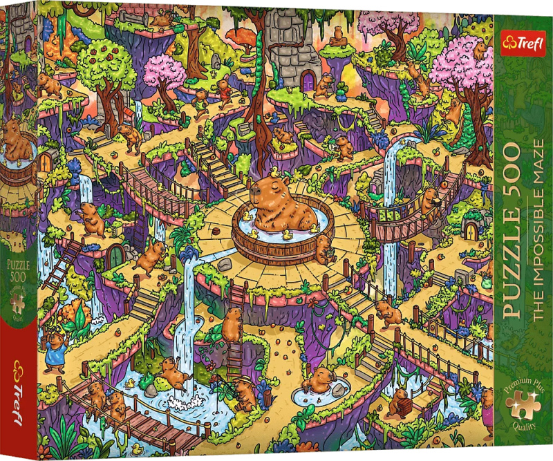 Puzzle Premium Plus 500 dílků veselé kapybary
