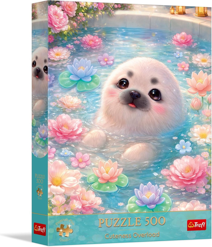 Puzzle Premium Plus Cuteness Overload Sladká tuleň - 500 dílků