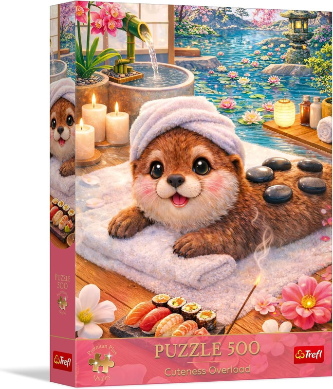 Trefl puzzle 500 Premium Plus roztomilá vydra ve spa