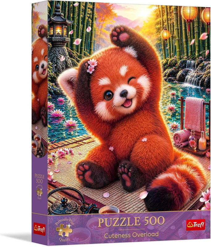 Trefl puzzle 500 Premium Plus – Cuteness Overload: okouzlující červená panda