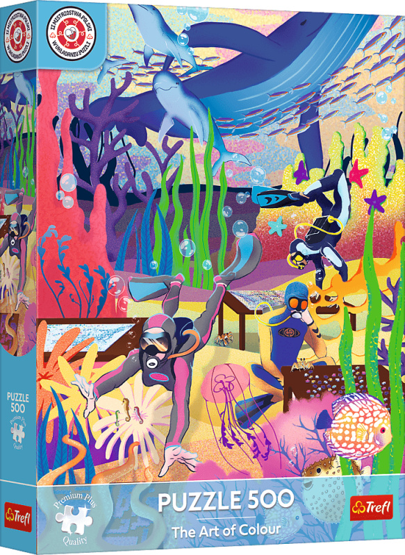 Puzzle Trefl 500 dílků The Art of Colour: Podmořský svět - Mistrzostwa Polski 2026