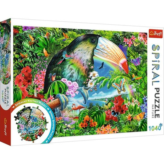 Puzzle spirálové Tropická zvířata 1040 dílků