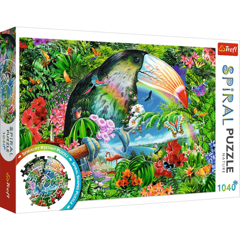 Puzzle spirálové Tropická zvířata 1040 dílků