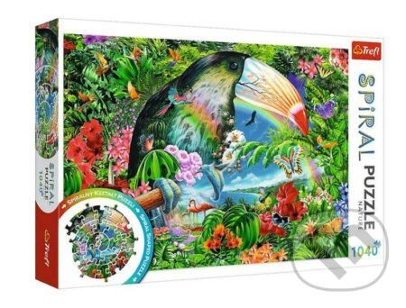 Puzzle spirálové Tropická zvířata 1040 dílků