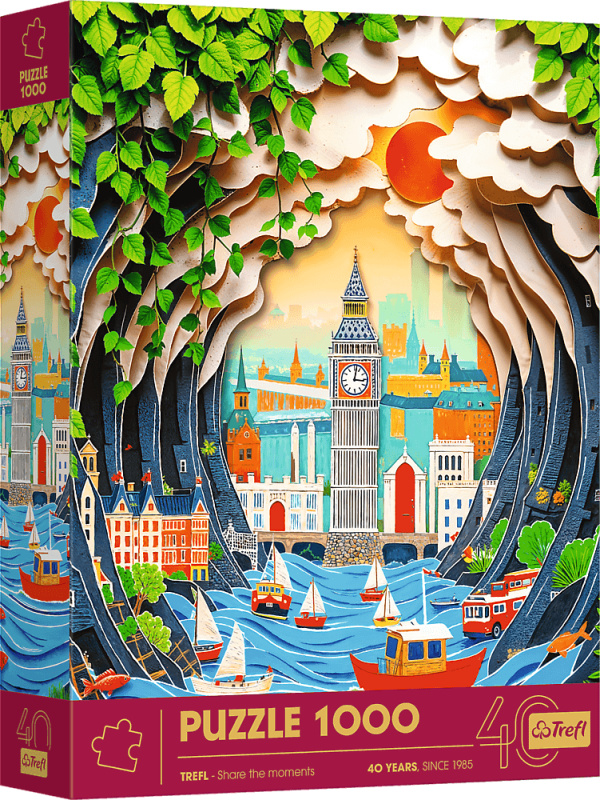 Puzzle Trefl Paper Art: Londýn 1000 dílků