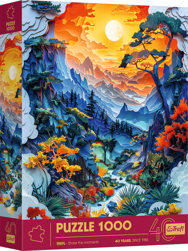 Trefl Puzzle Papírové Umění: Údolí 1000 dílků