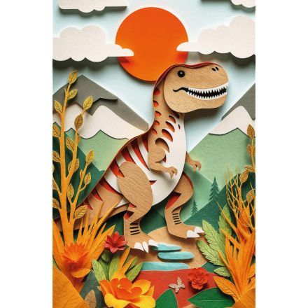 Puzzle Paper Art: Dinosaurus 160 dílků
