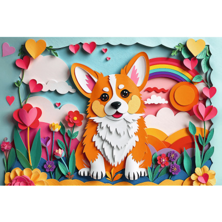 Trefl Puzzle Paper Art: štěně 160 dílků
