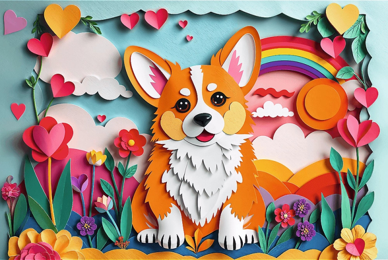 Trefl Puzzle Paper Art: štěně 160 dílků