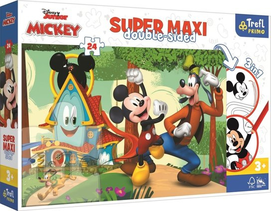 Trefl Mickeyho klubík super maxi oboustranné 24 dílků