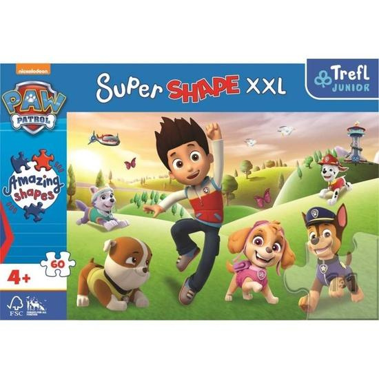 TREFL Super Shape XXL Tlapková patrola: Usměvaví pejsci 60 dílků