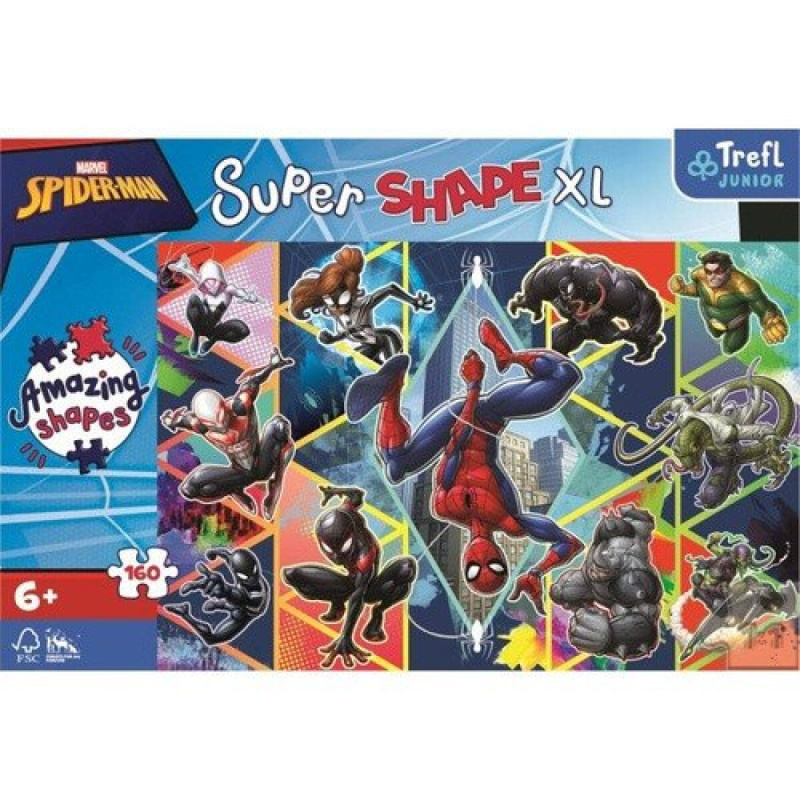 TREFL Super Shape XL Spiderman: Přidej se 160 dílků