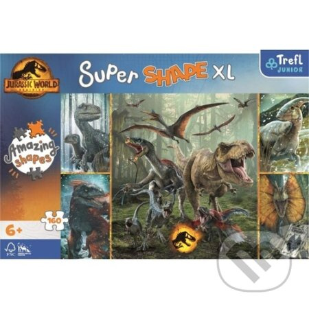 Super Shape XL Jurský svět (Neobvyklí dinosauři) - puzzle z kategorie Maxi dílky