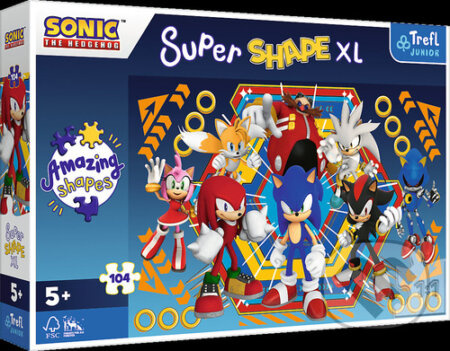 Super Shape XL Svět ježka Sonica - puzzle z kategorie 60 - 300 dílků