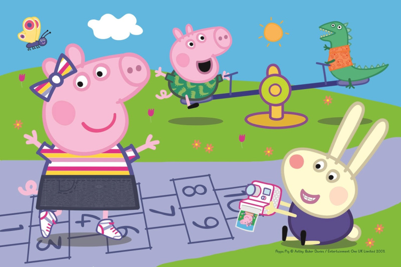 Trefl Prasátko Peppa: Skákací panák 54 dílků