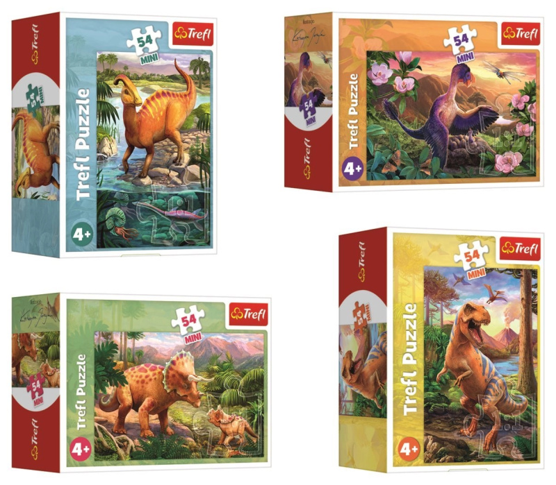 TREFL Displej Úžasní dinosauři 54 dílků 40 kusů