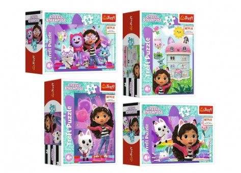 Trefl Mini S Gabby je vždycky zábava / Universal Gabby's Dollhouse 54 dílků