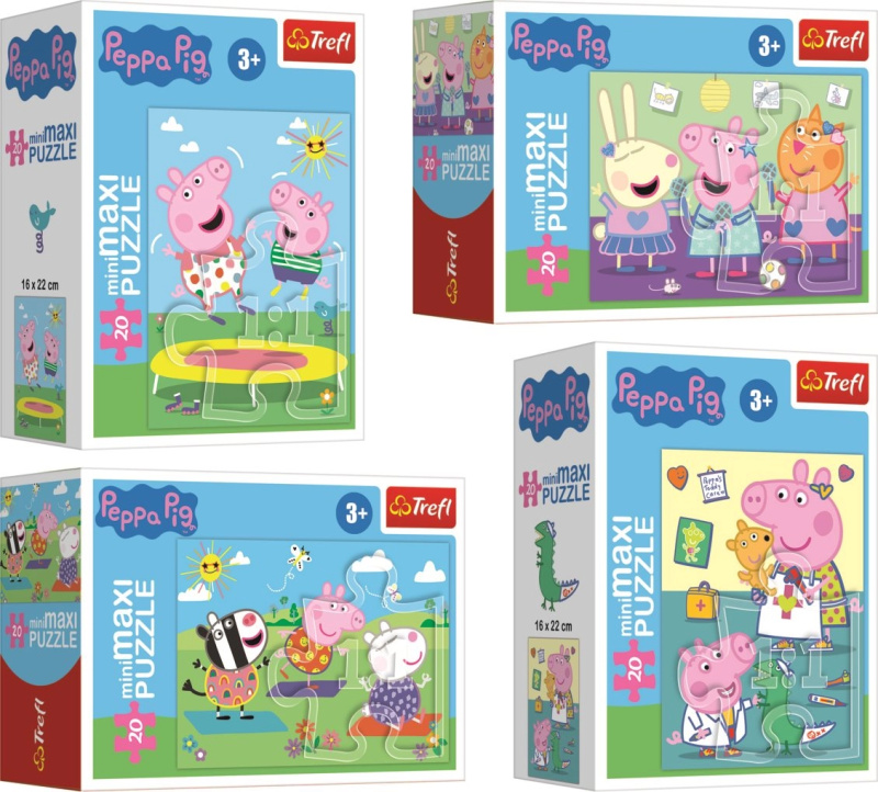 TREFL Displej Prasátko Peppa 20 dílků 24 dílků