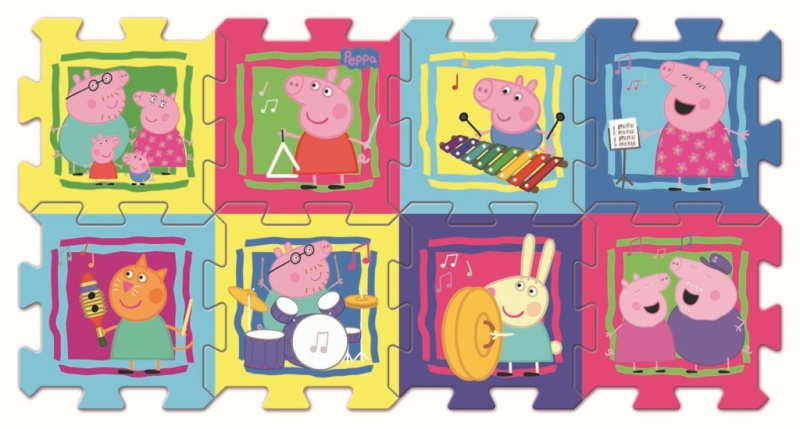 Trefl Puzzle Prasátko Peppa 30x30 cm 8 ks