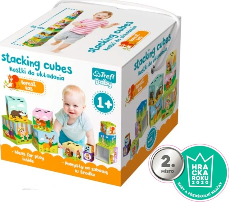 Baby kocky pyramída V lese