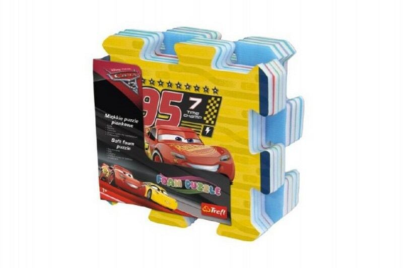 Pěnové puzzle Cars 3/Auta 32x32x1,5cm 8ks